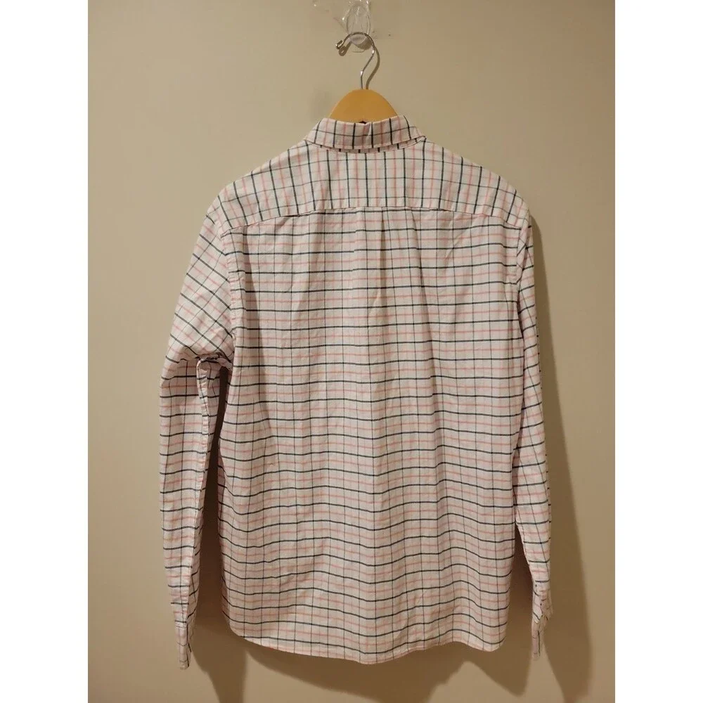 NWT J.Crew Flex Oxford Shirt Men’s XL BR887 Plaid Slim Fit Stretch Button Down
